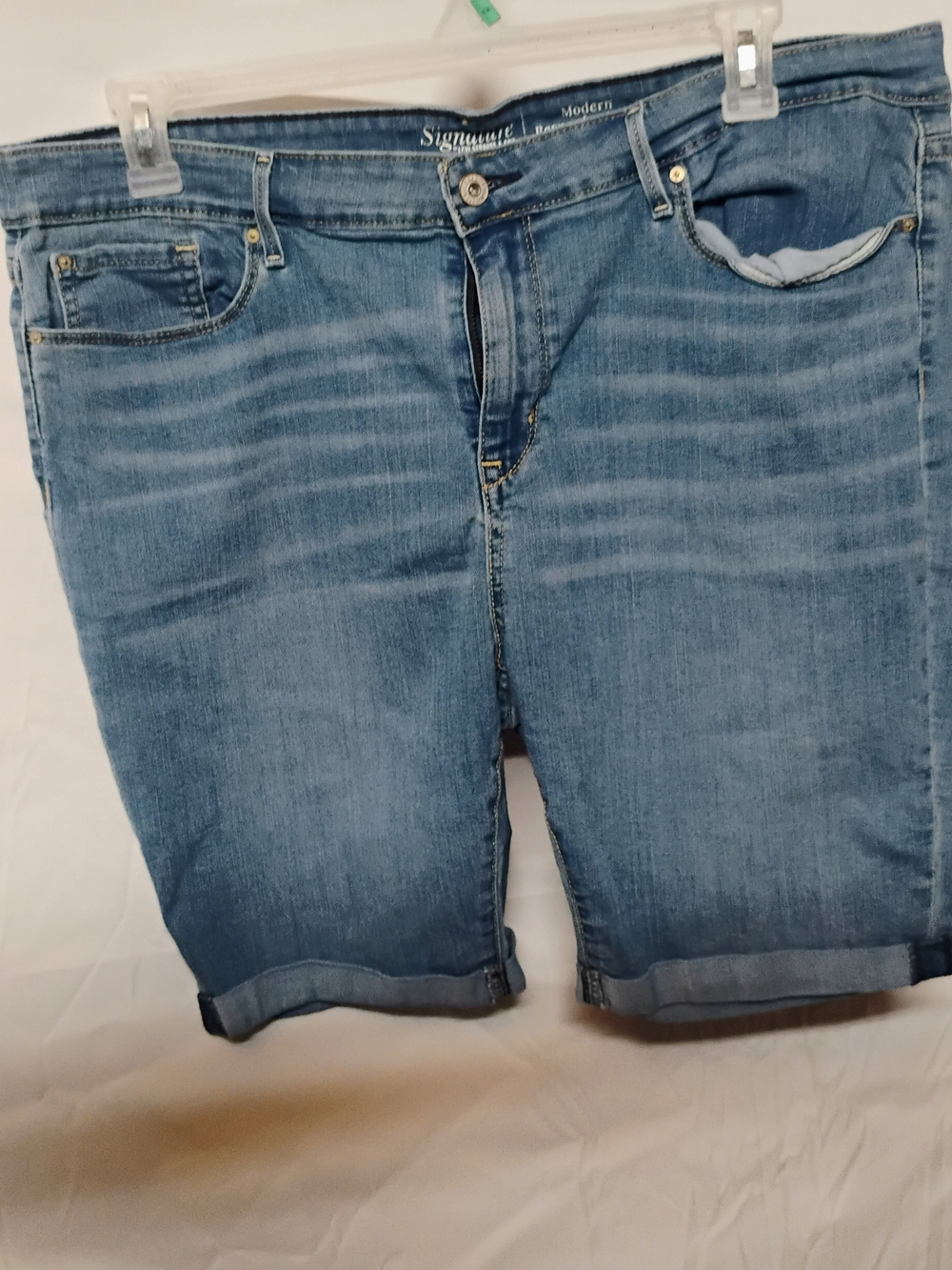 Levi Strauss Light Wash Denim Bermuda Shorts